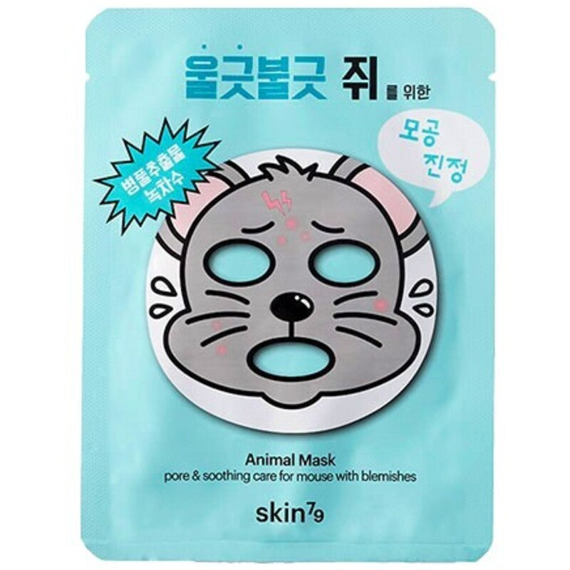 „skin79 Animal Mask Poras & Soothing Care“ – lakštinių kaukių rinkinys probleminei odai