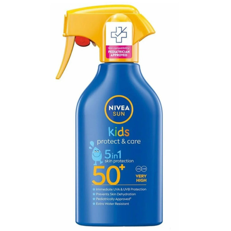 Nivea Sun Kids Protect & Care Trigger Spray SPF 50+ – vaikų įdegio purškiklis