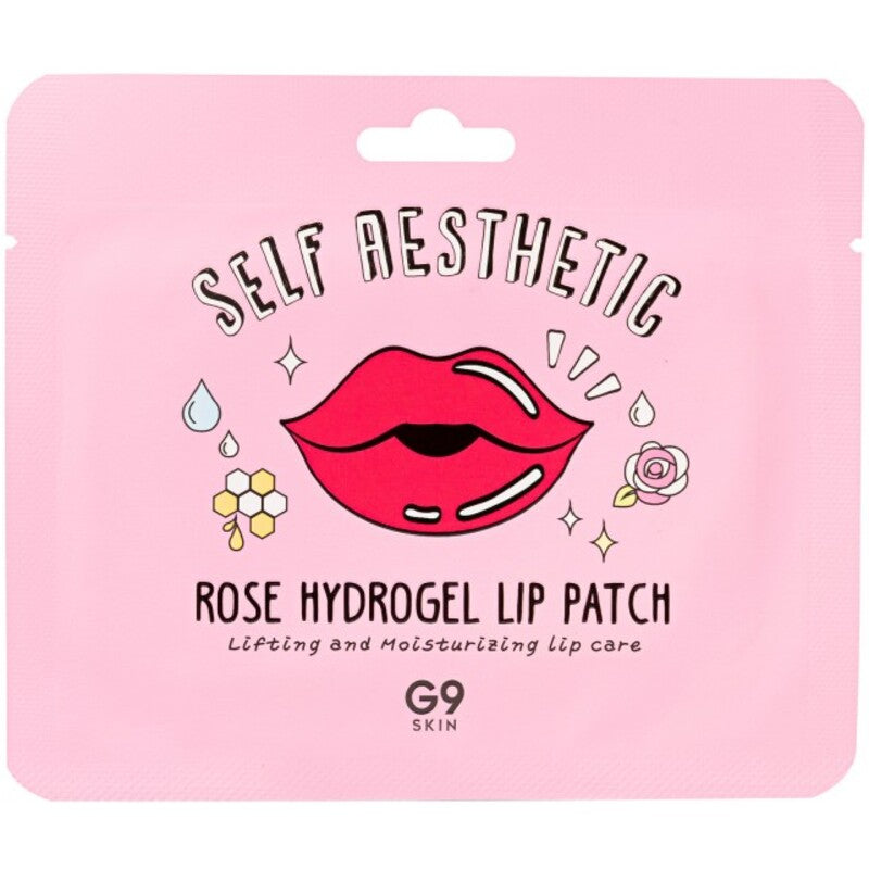 G9SKIN Self Aesthetic Rose Hydrogel Lip Patch - Drėkinanti gelio kaukė