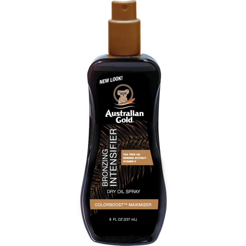 Australian Gold Bronzing Intensifier Dry Oil Spray - Bronzizuojantis purškiklis intensyviam įdegiui