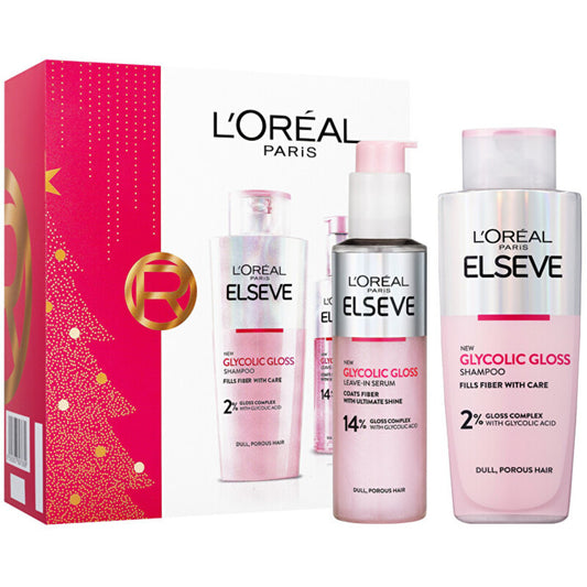 „L'Oréal Glycolic Gloss Set“ – plaukų priežiūros dovanų rinkinys