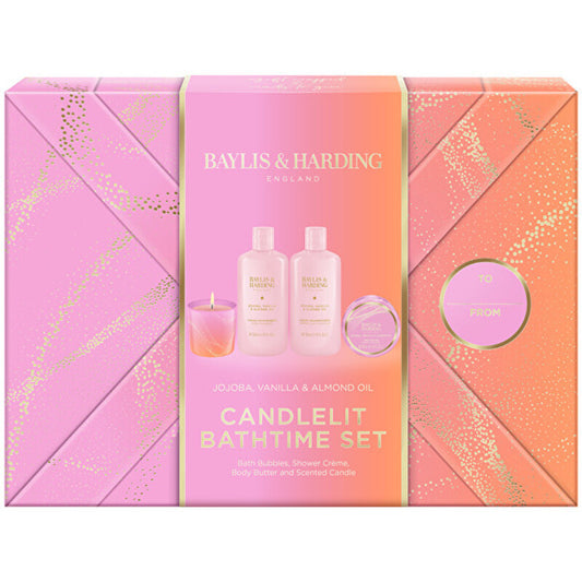 „Baylis & Harding“ migdolų aliejaus dovanų rinkinys (simondsijų, vanilės ir migdolų aliejus) - dovanų rinkinys