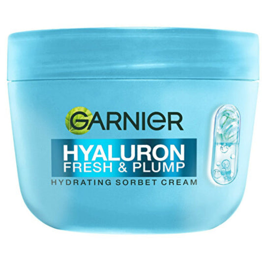 GARNIER „Hyaluron Fresh & Plump“ šerbeto kremas – drėkinamasis kremas