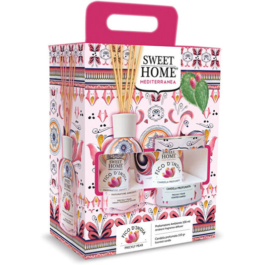 Sweet Home Collection Dygliuotojo kriaušės rinkinys - kvapiojo difuzoriaus dovanų rinkinys su žvake