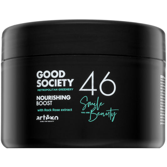 Artègo „Good Society 46 Nourishing Boost“ kaukė – maitinamoji kaukė ploniems, silpniems ir lūžinėjantiems plaukams.