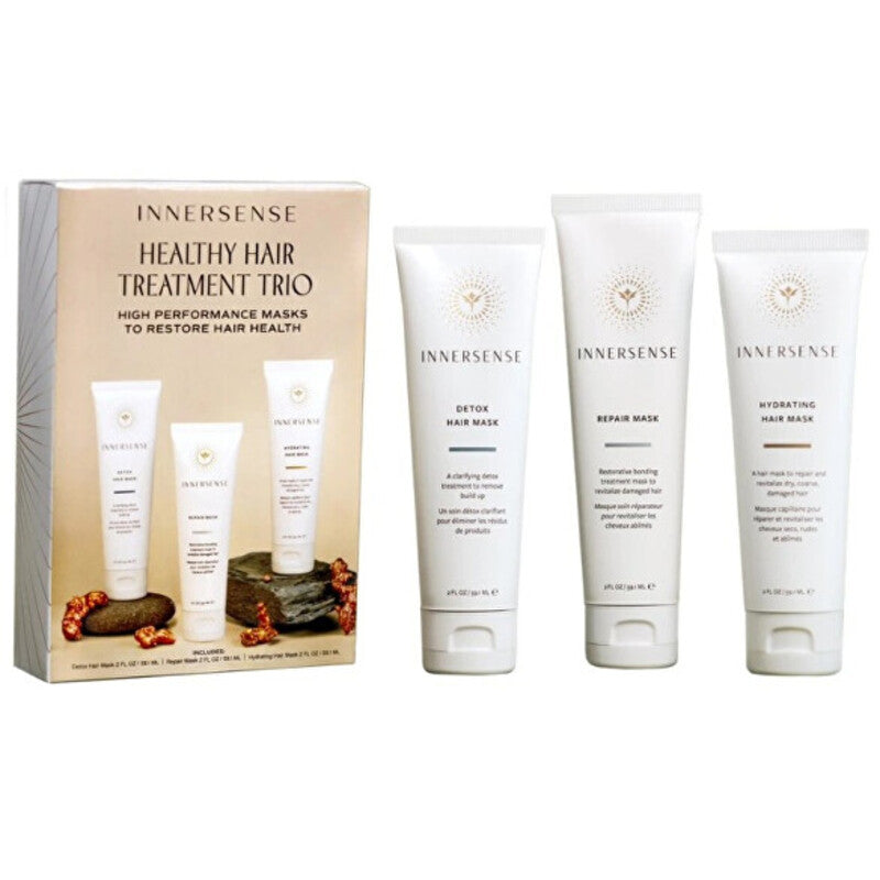 Innersense  Sveikų plaukų priežiūros trio – dovanų kaukių rinkinys sveikiems plaukams