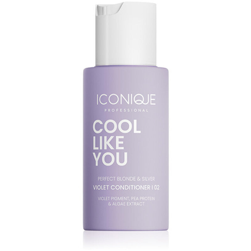 ICONIQUE Professional „Cool Like You Violet“ kondicionierius – kondicionierius vėsiems ir ryškiai šviesiems plaukams.