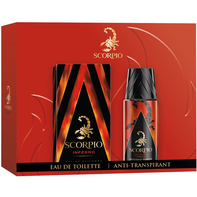 Scorpio Inferno Gift Set EDT 75 ml and deospray 150 ml